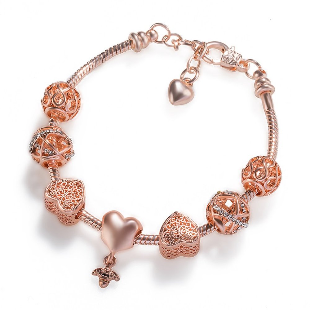 3/$35 💗 Rose Gold Charm Bracelets Bangles Surprise Gift